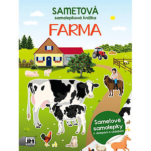 JIRI MODELS Sametová samolepková knížka/ Farma