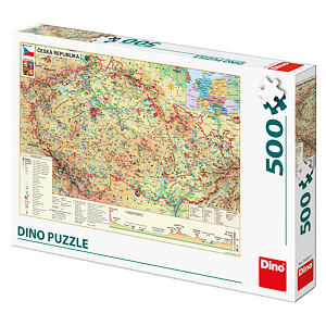 Dino Puzzle Mapa české republiky 500 dílků
