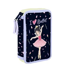 Oxybag Penál 2 patrový prázdný Baletka