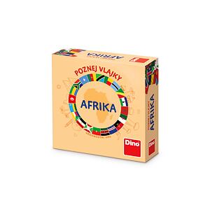 Dino Poznej vlajky Afrika Cestovní hra