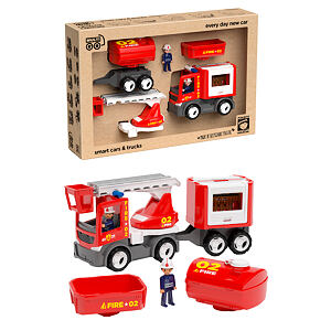 Efko ECO MultiGO Fire set - figurky Igráčků hasičů s auty