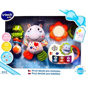 Vtech První dárek pro miminko CZ, modrý