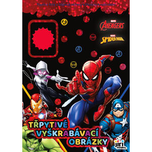 Jiri Models Třpytivé vyškrabávací obrázky Marvel