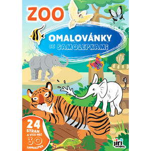 Jiri Models Omalovánky A4 se samolepkami Zoo