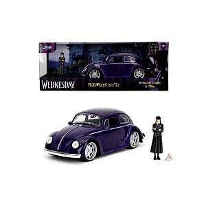 Jada Wednesday auto 1972 VW Beetle 1:24 a figurka Wednesday