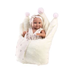 Llorens 73814 NEW BORN holčička, realistická panenka miminko s celovinylovým tělem 40 cm