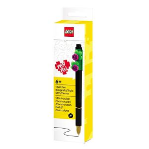 LEGO Botanicals Gelové pero, černé - růžová květina