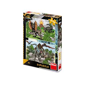 Dino Jurský svět Puzzle 2x48 dílků