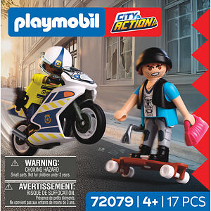 Playmobil Pronásledování na motorce