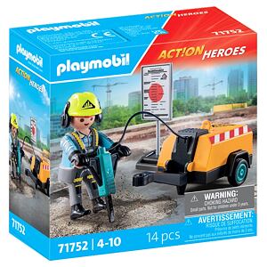 Playmobil Stavební dělník se sbíječkou