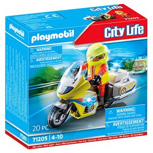 Playmobil Záchranářský motocykl s blikajícím světlem