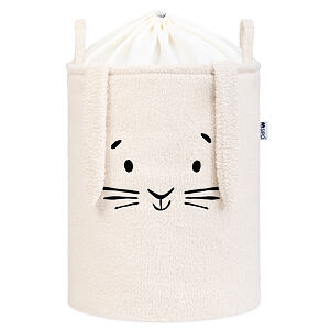 Sipo Koš na hračky Premium Bouclé se šňůrkou / 43 l, Rabbit (Cream)
