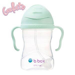 b.box Hrneček s brčkem 240 ml - zelený