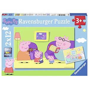 Ravensburger Prasátko Peppa Puzzle 2x12 dílků