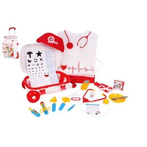 Teddies Sada doktor/lékař  v plastovém kufříku na kolečkách