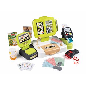 Smoby Pokladna elektronická s váhou zelenošedá