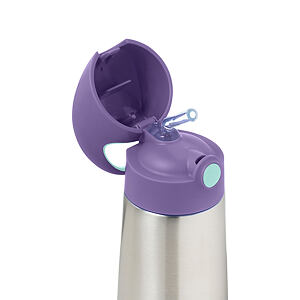 b.box Termoska na pití s brčkem 350 ml - lilac pop