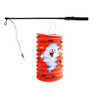 Rappa Lampion Halloween 15 cm se svítící hůlkou 39 cm
