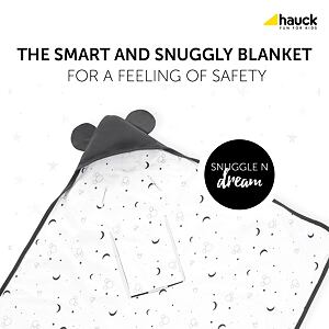 Zavinovací deka do autosedačky a kočárku Snuggle Mickey Mouse Anthracite