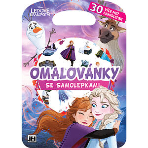 JIRI MODELS Omalovánky se samolepkami/ Ledové království