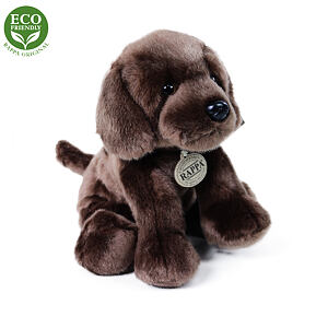 Rappa Plyšový pes labrador sedící 26 cm ECO-FRIENDLY