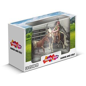BUDDY TOYS BGA 1012 Jezdkyně a hříbě