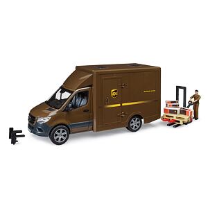Bruder Mercedes Benz Sprinter - přepravní služba UPS + figurka