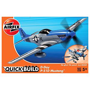 Airfix Quick Build Letadlo D-Day P-51D Mustang