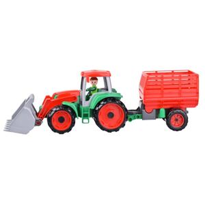 Lena Truxx Traktor s přívěsem na seno, ozdobný kartón