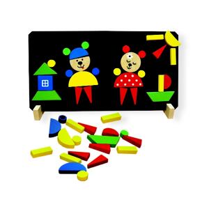 Detoa Magnetické puzzle Medvědi, 37 dílků