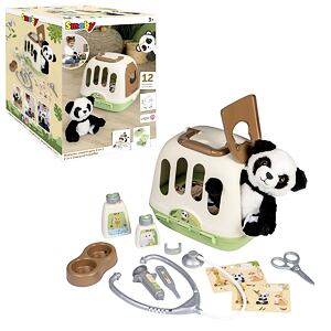 Smoby Veterinární výbava s pandou a přepravním boxem 2v1