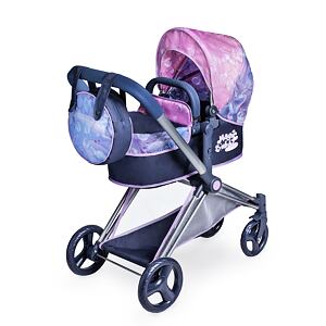 DeCuevas 81776 Skládací kočárek pro panenky 3 v 1 s taškou Magic Bubble 2024 - 73 cm