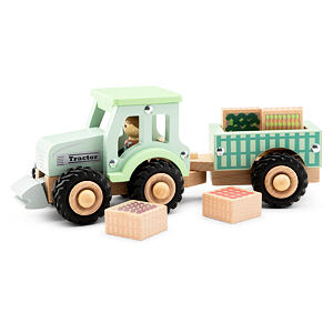 New Classic Toys Traktor s valníkem a nákladem
