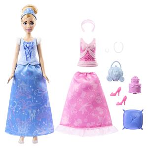 Mattel Disney Princess Panenka a pohádkové oblékání - Popelka