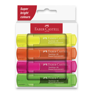 FABER-CASTELL Zvýrazňovač Textliner 46 Neon sada 4 ks