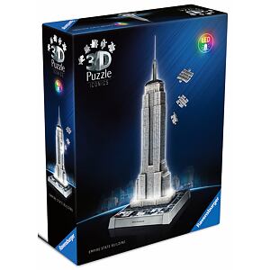 Ravensburger Iconics: Empire State Building 3D puzzle LED 241 dílků