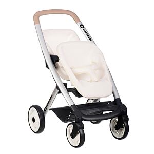 Smoby Maxi-Cosi Sportovní kočárek pro panenky dvojčata béžový