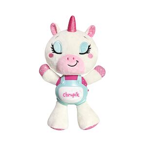 Teddies Jednorožec Chrupík usínáček plyš/plast na baterie zvuk/světlo
