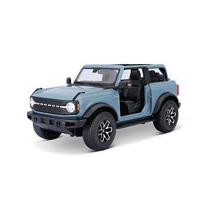 Maisto 2021 Ford Bronco Badlands (bez dveří), modrá, 1:18