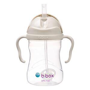 b.box Hrneček s brčkem 240 ml - béžový