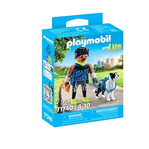 Playmobil Běžec s border kolií