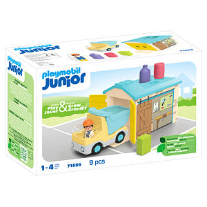 Playmobil Junior: Vyklápěcí auto s garáží