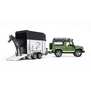 Bruder Land Rover s přepravníkem na koně