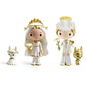 DJECO Tinyly figurky Marguerite & Léoplold - svatební pár s mazlíčky
