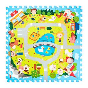 Plastica Pěnové Puzzle "Vesnice", 9 ks