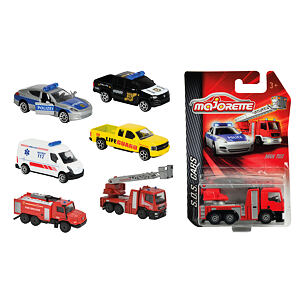 Majorette Auto hasiči, policie, ambulance kovové, více druhů