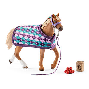 Schleich Anglický plnokrevník s přikrývkou