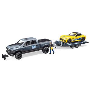 Bruder Terénní auto RAM + figurka, auto, přepravník