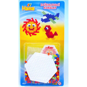 Hama Korálkový set s šestiúhelníkem MIDI 400 korálků