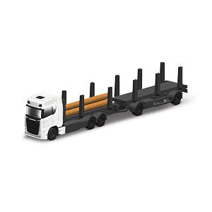 Maisto Mini pracovní stroje - Přívěs Scania 770S pro těžbu dřeva